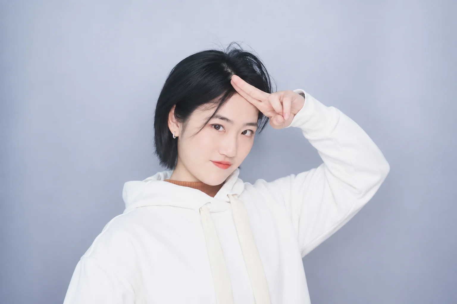 刘箫仪的白卫衣生活照